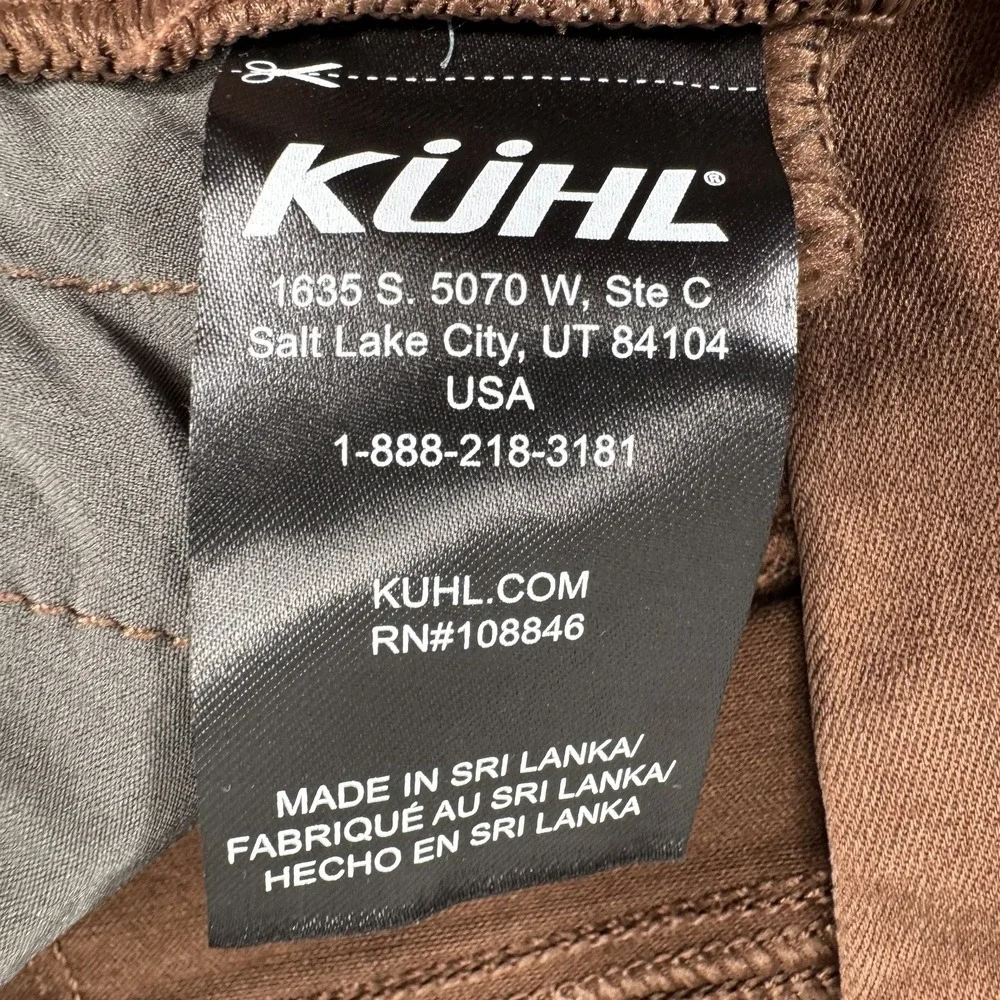 KUHL Kultivatr Joggr Stretch Twill Cargo Pant Womens 6 Regular Relaxed Brown UV‎